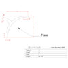 Profile drawing of Lighting Cove LED Molding for Indirect Lighting with labeled dimensions showing 5 inch projection and 5 inch height.