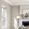 Miami Art Deco Crown Molding Installed with Lighting
