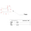 Profile drawing of Asheville Molding for Indirect Lighting with labeled dimensions showing 2-1/2 inch projection and 2-1/2 inch height.