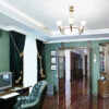 Installed Cathedral & Vaulted Ceiling Molding for Indirect Lighting creating soft recessed ceiling illumination in a traditional study interior.