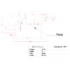 Profile drawing of Miami Art Deco 2-Step Crown Molding for LED's with labeled dimensions showing 8-1/2 inch projection and 4 inch height.