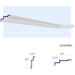 New York 3-Step Crown Molding for LED's