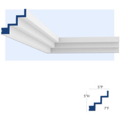 Cincinnati 3-Step Molding for Indirect Lighting (Large)