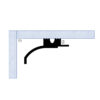 molding profile on wall depicting light direction