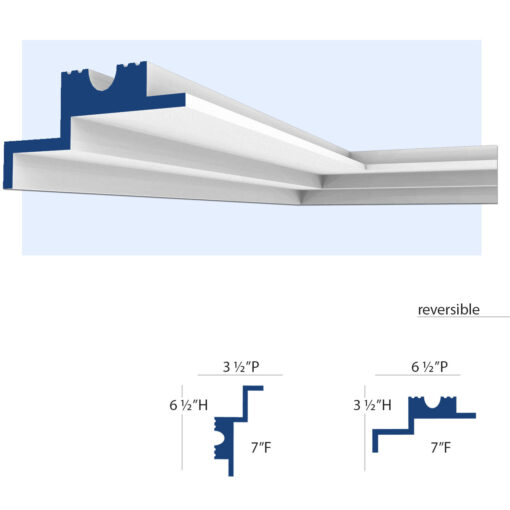 New York 2-Way Molding for Indirect Lighting