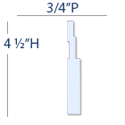 New York Art Deco Baseboard Molding Profile