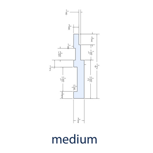 molding dimensional drawing