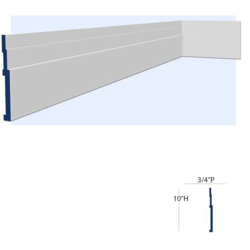 New York Art Deco Baseboard Molding