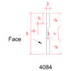 Dimensional Drawing of profile for 4084