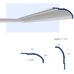 Miami Art Deco Crown Molding
