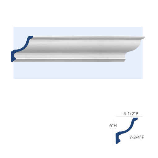 Cathedral & Vaulted Ceiling Molding for Indirect Lighting