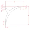 molding dimensional drawing
