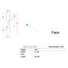 Profile drawing of Miami Art Deco Baseboard and Casing with labeled dimensions showing 4-1/4 inch height and 3/4 inch projection.