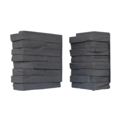 Coal Mine Slate Stone Contemporary Corners