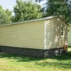 Volcano Ash Ledge Stone Panel Installation on a Mobile Home