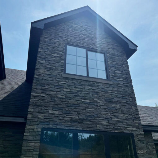 Volcano Ash Ledge Stone Panel Installation Image
