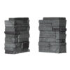 Volcano Ash Stacked Stone Corners