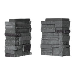 Volcano Ash Stacked Stone Corners