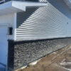 Volcano Ash Stacked Stone Panel Installed on a Town House